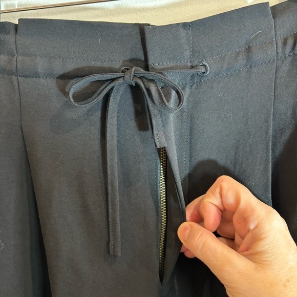 MADEWELL Sz 14 Drapey Paper Waist Elastic and Drawstring Pockets Slinky Pants - Picture 5 of 14